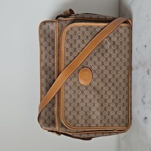 GUCCI: Rare 70s Micro GG Large Messenger Bag